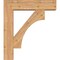Ekena Millwork Westlake Block Smooth Bracket w/ Offset Brace, Western Red Cedar, 7 1/2"W x 30"D x 34"H BKT0806X30X34WTL05SWR - alternate 2